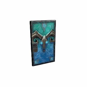 Glacial Visage Metal Door