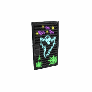 Neon Ghost Door