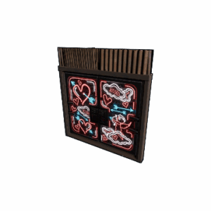 Neon Love Metal Double Door