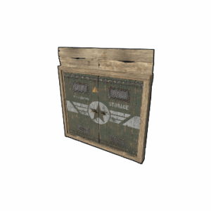 Military Storage Wooden Double Door