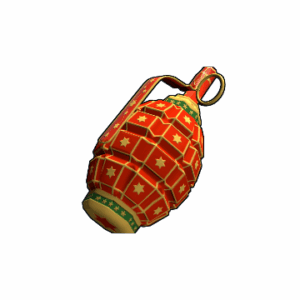 Red Christmas Grenade